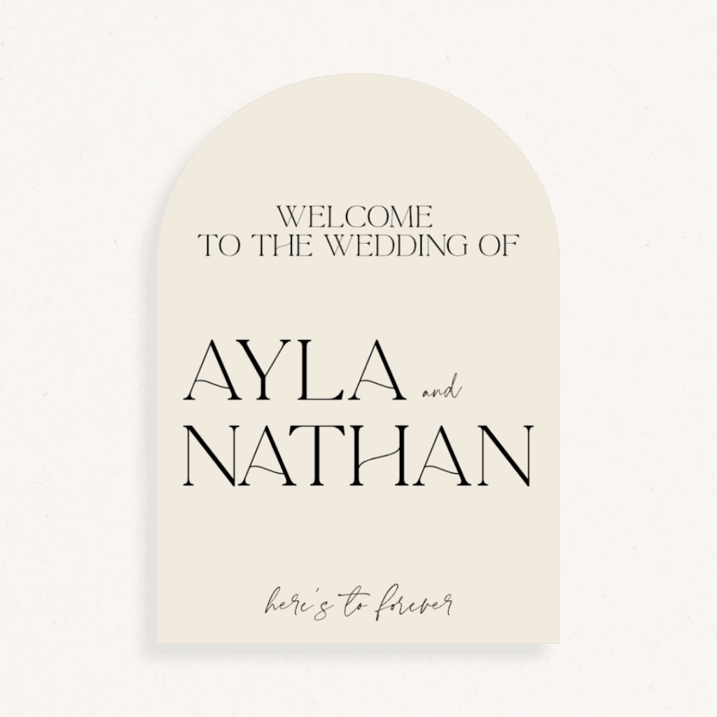 Ayla Bundle: Welcome Sign + Seating Chart - Gracie Creative