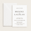 Semi-custom 3-card wedding invitation suite with coloured cardstock and die-cut shapes, designed and printed in Australia.