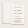 Semi-custom 3-card wedding invitation suite with coloured cardstock and die-cut shapes, designed and printed in Australia.