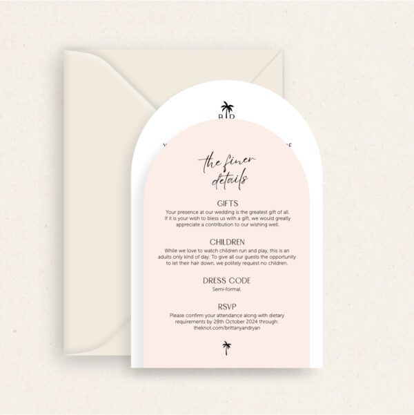 Cove Wedding Invitation Suite - Image 9