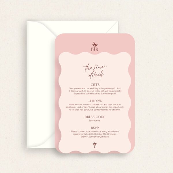 Cove Wedding Invitation Suite - Image 12