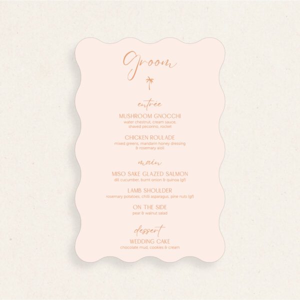 Cove Single Sided Menus - Image 2