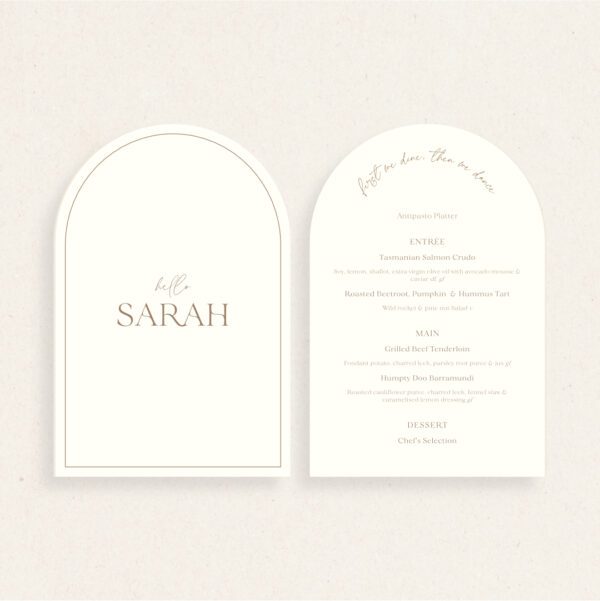 Sarah Double Sided Menus - Image 3