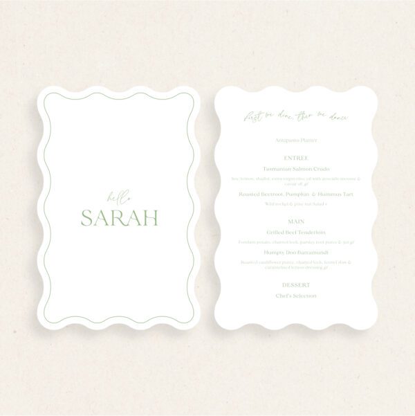 Sarah Double Sided Menus - Image 5