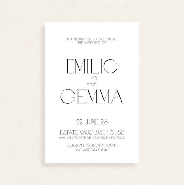 Emilio Wedding Invitation Suite - Image 2